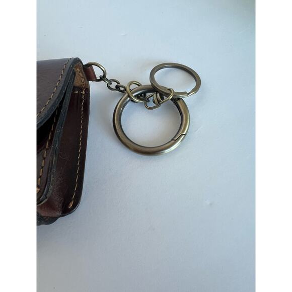 NEW Patricia Nash Brown Leather Mini TORRI Key Fob Wallet Clutch - Picture 5 of 9